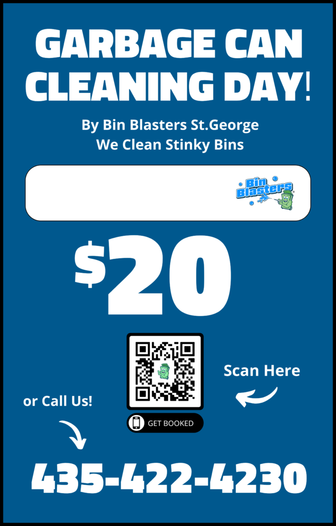 trash can cleaning flyer